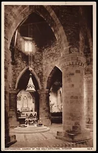 Northampton Church Of The Holy Sepulchre Northamptonshire c1955 Postcard - Picture 1 of 2