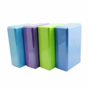 2pc Yoga Block Pilates EVA Brick Foam Stretch Fitness Gym Tool Pink - Picture 1 of 4