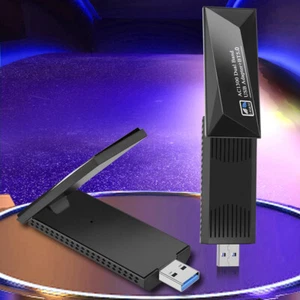 2 IN 1 USB WIFI Network Card Portable Bluetooth-Compatible 5.0 Use for PC/Laptop - Afbeelding 1 van 11