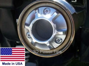 3D POWER TIP YAMAHA BRUIN GRIZZLY RHINO 350 400 450 660 w/ SPARK ARRESTOR SCREEN - Picture 1 of 9