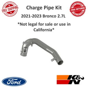 K&N Performance Aluminum Intercooler Charge Pipe Kit Fits 21-23 Ford Bronco 2.7L - Picture 1 of 12