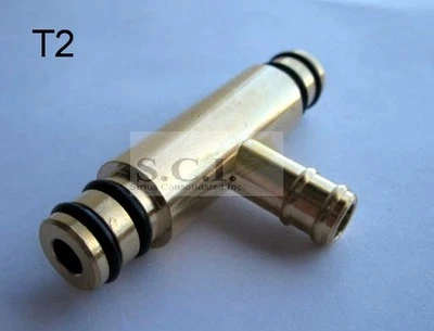 KAWASAKI KZ1000 KZ650 Z1R CSR POLICE KEYSTER BRASS CARBURETOR CARB FUEL TEE - Image 1 of 4