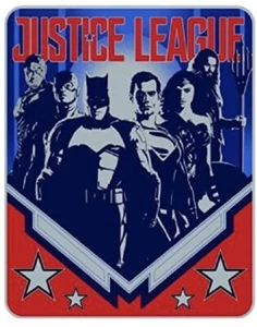 DC Comics The Justice League Plush Throw Blanket 40" x 50" - Picture 1 of 1