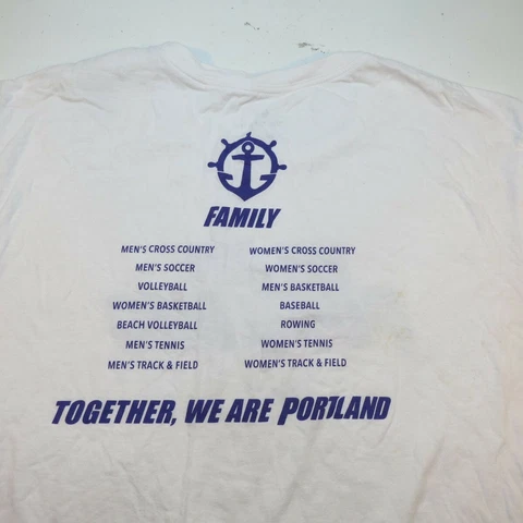 THE NIKE TEE WE ARE UNIVERSITY PORTLAND PILOTS SPORTS FAMILY TEE T SHIRT Sz XL Cover