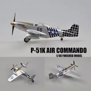 Avión Easy Modelo P-51K 6 AIR COMMANDO Aquadron 1ACG India 1945 1/48 terminado - Imagen 1 de 5