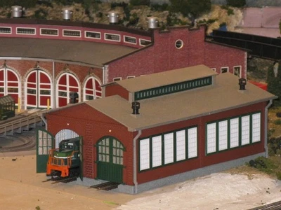 3d printed Two Stall Engine House, HO SCALE - Image 1 of 3