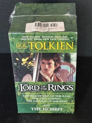 JRR Tolkien Boxed Set The Hobbit & Lord of The Rings Trilogy Del Rey *SEE PICS* - Image 1 of 4