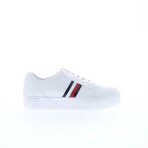 Tommy Hilfiger Belvie TWBELVIE Mens White Synthetic Lifestyle Sneakers Shoes 9 - Picture 1 of 4