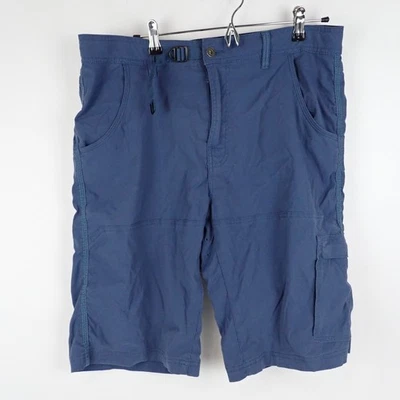 Prana Breathe Men’s Hiking Shorts Size 36 Blue Nylon Stretch Outdoors - Image 1 of 3