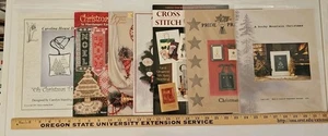 LOT OF 7 CHRISTMAS & WINTER Counted Cross Stitch Patterns & Booklets FCE - Picture 1 of 16