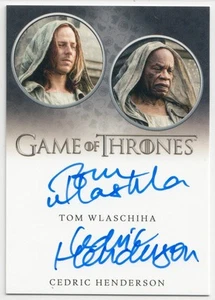 Juego de Tronos Serie Completa - Tom Wlaschiha/Cedric Henderson - Dual Auto v3 - Imagen 1 de 2