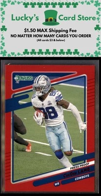 2021 Donruss #190 CeeDee Lamb Press Proof Red - Image 1 of 2