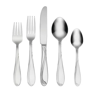 H097090A Cresta 90 Piece Everyday Flatware Set, Service For 12 - Picture 1 of 5
