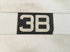 3b Vintage Kelbus Linen Bus Destination Blind Number 1940's- 10 1/2" Wide - Bild 1 von 1
