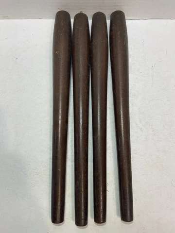 Vintage Set Of 4 Mid Century MCM 14”  Wood Furniture Legs Cover