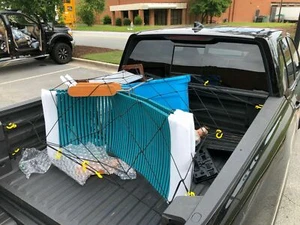 Cargo Net Mesh Bed Tie Down Hooks for Hyundai Santa Cruz Compact Size 52" x 54" - Picture 1 of 24
