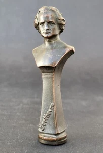 SUPERBE ancien SCEAU CACHET BUSTE DE BEETHOVEN en BRONZE - Photo 1/21