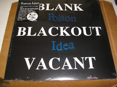 Poison Idea - Blank Blackout Vacant double LP new sealed TKO American Leather - Image 1 of 2