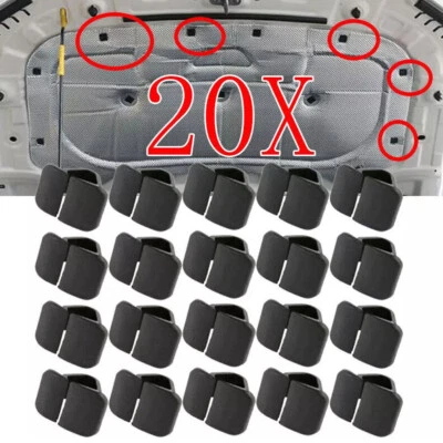 20X For Vw Seat Skoda Audi Bonnet Insulation Clips Retainer Sound Deadener - Image 1 of 4