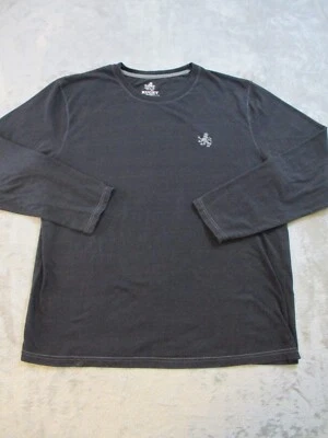 Rugby University Pullover Shirt Mens Large Black Outdoor Tee Golf Long Sleeve - Image 1 of 4