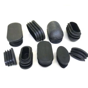 Non-Slip Oval Plastic End Caps Bungs Blanking Inserts Furniture Table Chair Feet - Picture 1 of 12