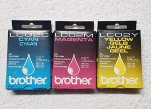 Genuine OEM Brother Ink Cartridges LC02 BK/C/M/Y Out of Date - Picture 1 of 7