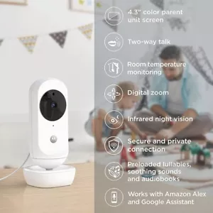 Motorola baby monitor Easy44connect 4,3"" HD video monitor bambino Wi-Fi - Foto 1 di 6