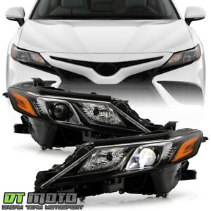 For 2018-2022 Toyota Camry w/o LED Signal LED Projector Headlights Headlamps Set