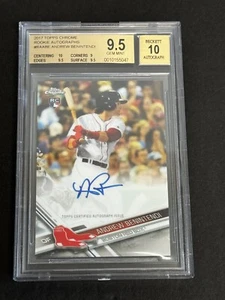 Andrew Benintendi 2017 Topps Chrome RC AUTO #RA-ABE BGS 9.5 / 10 Auto - Picture 1 of 8