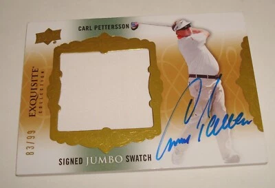 2014 Exquisite Collection Signature Jumbo Swatch Carl Pettersson RC Autograph - Image 1 of 4