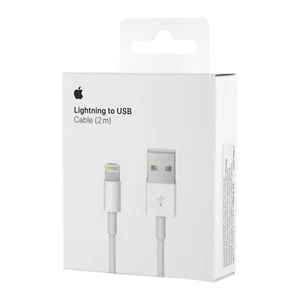 Original Apple 2m Lightning auf USB Kabel für iPhone iPad MD819ZM/A Ladekabel - Bild 1 von 2