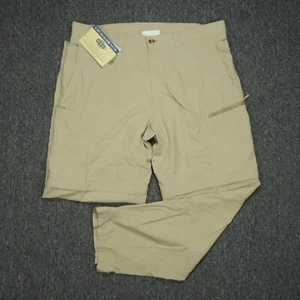 Exofficio Pants Men 40x32 Khaki Tan Insect Shield Convertible Switchback Hiking - Picture 1 of 14