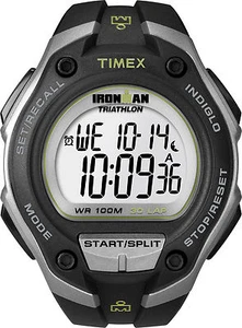Timex T5K412, Men's "Ironman" Resin 30-Lap Watch, Alarm, Chronograph, Indiglo - Picture 1 of 2