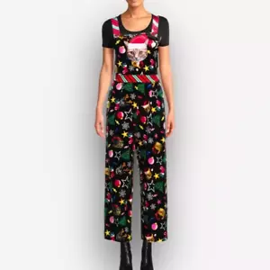 Neu mit Etikett Love on a Hanger One Piece Santa Cat Lätzchen Overalls Overall Gwen Stefani Gr. S - Bild 1 von 8