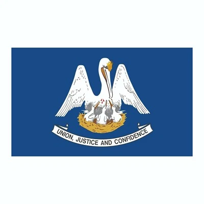 ARLON Louisiana State Flag Sticker, Decal, Bumper Sticker Vacation Sticker 3" x 5"