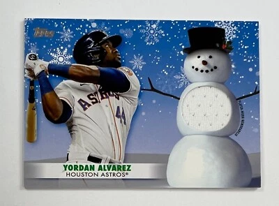 2021 Topps Walmart Holiday Mega #WRC-YA Yordan Alvarez Relic AR58 - Image 1 of 2