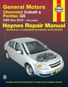For Chevy Chevrolet Cobalt Pontiac G5 2007-2009 38017 Haynes Repair Manual New