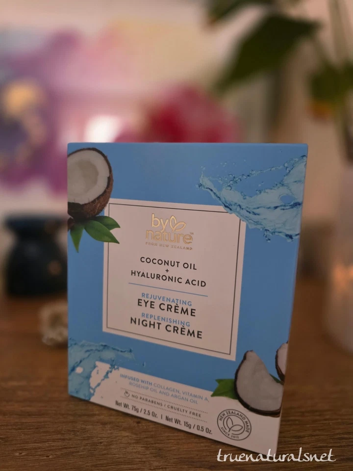 By Nature Coconut Oil + Hyaluronic Acid Eye Creme 15g & Night Cream 75g - Image 1 of 1