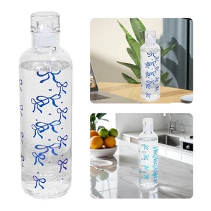 500ml Bow Print Large Capacity Plastic Time Scale Water Cup Hot Sell 0 o1 - Picture 1 of 13