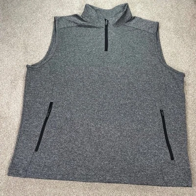 Greg Norman Gris Sin Mangas Golf Pullover Chaleco Para Hombres Grande Pickleball Negocios Foto 1 de 4