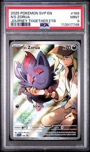 PSA 9 N's ZORUA 2025 Pokemon Black Star Promo #189 - Picture 1 of 2