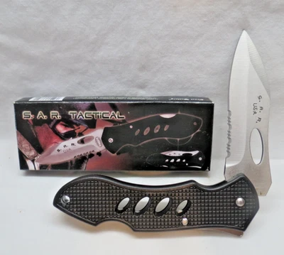 Talheres Frost S.A.R. Faca de bolso lâmina de bloqueio tático 4 1/2" fechada - Imagem 1 de 4