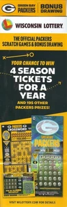 Green Bay Packers 2025 Brochure Schedule Wisconsin Lottery - Picture 1 of 2