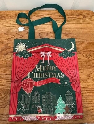 Холщовая сумка-тоут Bath and Body Works 2022 Merry Christmas для покупок - Изображение 1 из 4