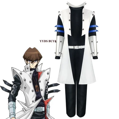 Yu-Gi-Oh! Seto Kaiba Cosplay Costume Anime Outfit Full Set Halloween Suit Props - Image 1 of 4