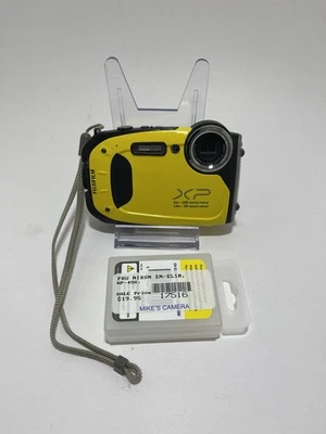 Cámara digital Fujifilm Finepix XP70 16,4 MP amarilla impermeable nueva probada con batería Foto 1 de 4