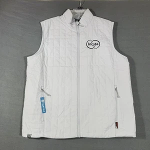 Chaleco acolchado acolchado Storm Creek Thremolite para hombre XL blanco empaquetable nuevo con etiquetas - Imagen 1 de 21