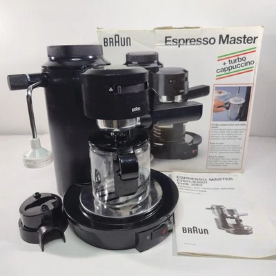 Braun Espresso Master Turbo + Turbo Cappuccino 250T Clean & Tested Works w/ Box - Image 1 of 4