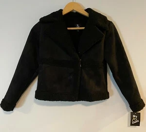 Art Class Girls' Sherpa Moto Jacket Black Size: M - Picture 1 of 5