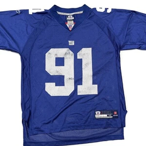 Reebok New York Giants Justin Tuck Jersey #91 Mens Medium Football NFL Blue - Picture 1 of 10